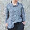 Unisex shirt, grey linen