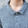 Unisex shirt, grey linen