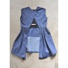 Apron-dress, blue denim