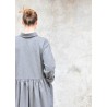 Shirt-dress, grey wool blend