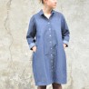 Robe-chemise, jean bleu