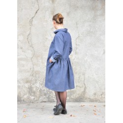 Shirt-dress, blue denim