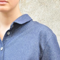 Shirt-dress, blue denim