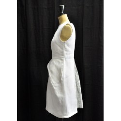 Chemise "femme", lin blanc