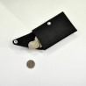 Small wallet CLEMENT, black leather