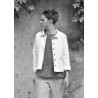 Jacket, white denim