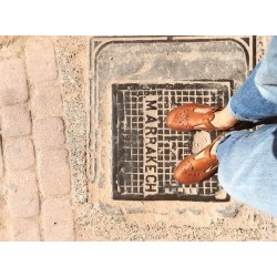 Chaussures Partridge, cuir noir et naturel