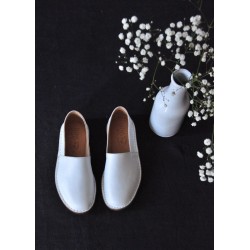 Slip on Maurice, white leather