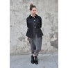 Claudine jacket, black denim