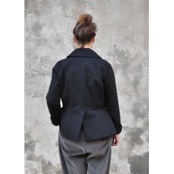 Claudine jacket, black denim