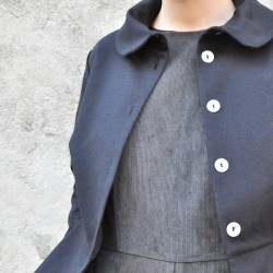 Claudine jacket, black denim