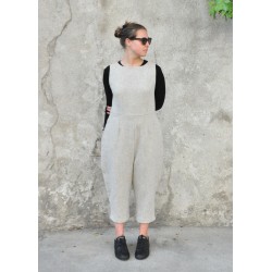 Jumpsuit, tourterelle wool drap