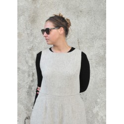 Jumpsuit, tourterelle wool drap