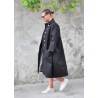 Claudine coat, black denim