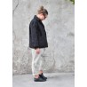 Sailor coat, black denim