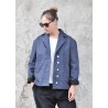 Sailor coat, blue denim