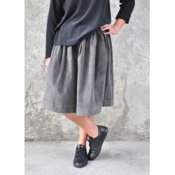 Skirt, grey corduroy