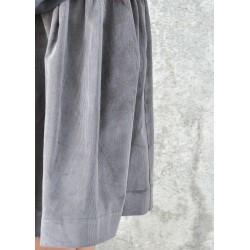 Jupe, velours gris