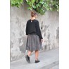 Skirt, grey corduroy