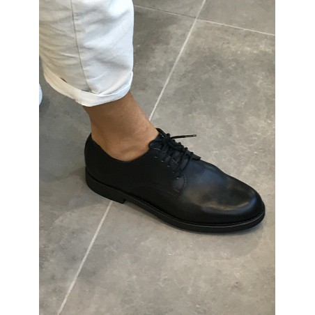 Derby shoes, black calf