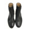 Bottines Bernie, cuir souple noir