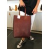 Bag Solène, Wine leather