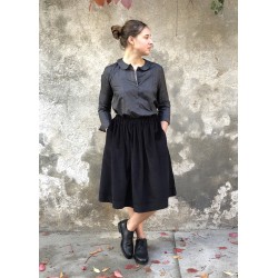 Skirt, black corduroy