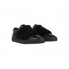 Baskets slip on, cuir noir