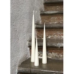 Cone candle, white