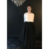 Jupon long en tulle noir