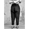 Bow trousers, black denim