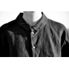 Chemise mixte, lin noir