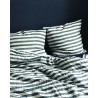 Duvet cover, large stripes linen