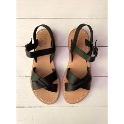 Sandals Pac, black leather