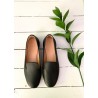 Slip on Opale, black leather