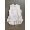 Chemise "femme", lin blanc