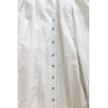 Robe longue à bretelles, coton ajouré blanc