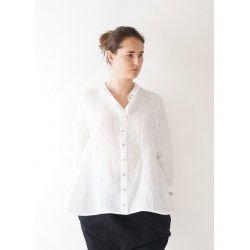 Chemise "femme", lin blanc