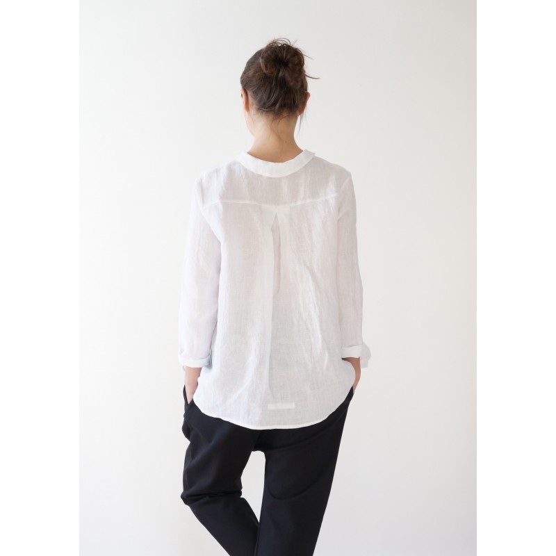 Shirt "woman", white linen