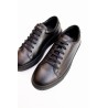 Chaussures Partridge, cuir noir et naturel