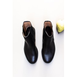 Bernie boots, soft black leather