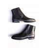 Bottines Bernie, cuir souple noir