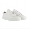 Baskets pour homme, cuir blanc