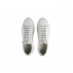 Baskets pour homme, cuir blanc