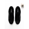 Sneakers for men, black nubuck