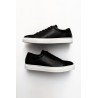 Sneakers for men, black nubuck