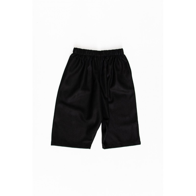 Short mixte, drap noir