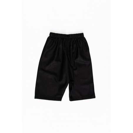 Short mixte, drap noir