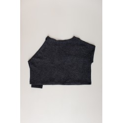 Pull hiver 19, jersey épais gris sombre