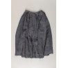 Pleated skirt, grey heavy linen